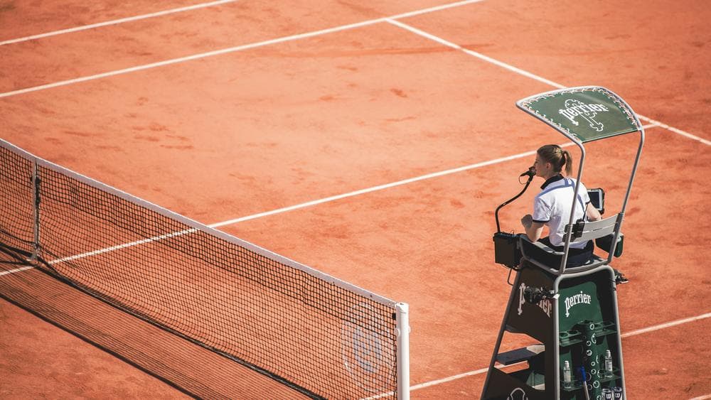 Arbitre de chaise en compétition