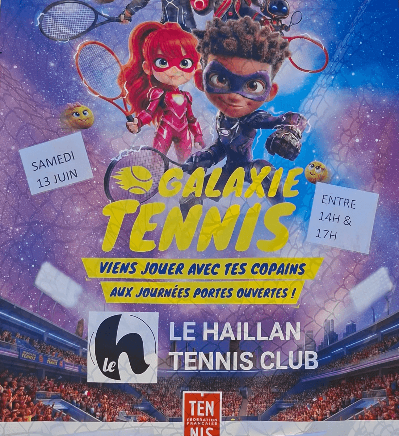 Affiche officielle Galaxie Tennis — Le Haillan TC