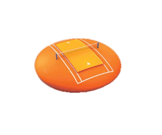 Terrain orange